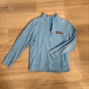 Vineyard Vines Light Blue Zip-Up Sweater